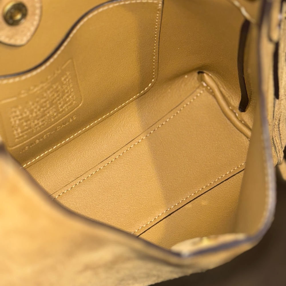 Coach Brooklyn 23 Suede Shoulder Bag - Picture 3 of 7